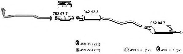 ERNST 050295 Exhaust System